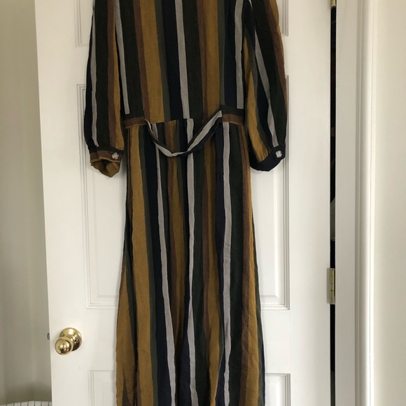 Zara stripe midi dress, size large - Picture 7 of 9